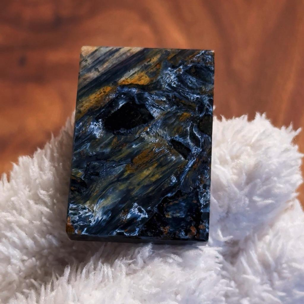 暴風雨王者丨收藏級納米比亞藍彩星球彼得石丨彌雅原創設計-細節圖4