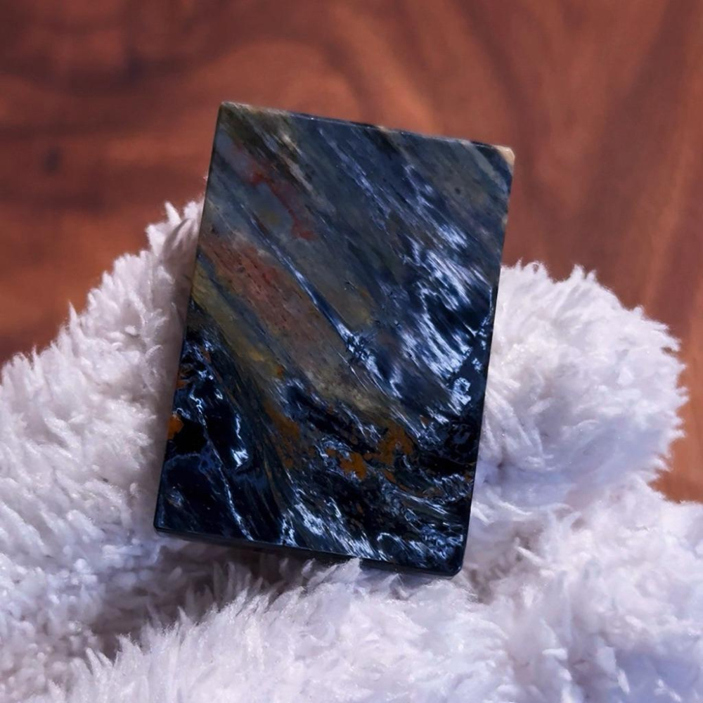 暴風雨王者丨收藏級納米比亞藍彩星球彼得石丨彌雅原創設計-細節圖5