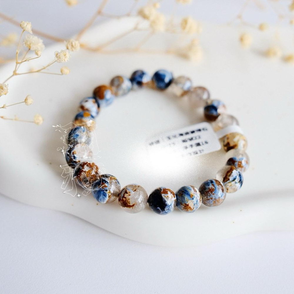 暴風雨王者丨收藏級納米比亞藍彩星球彼得石丨彌雅原創設計- Bifrost Healing - iOPEN Mall