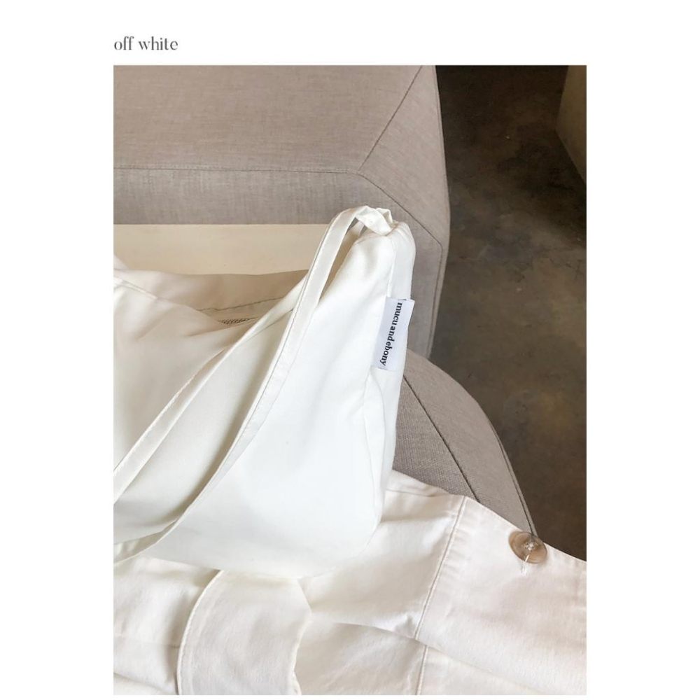 韓國代購「現貨」mucu & ebony Mellow Shoulder Bag帆布包 環保袋 旅遊旅行收納包｜韓國設計-細節圖3