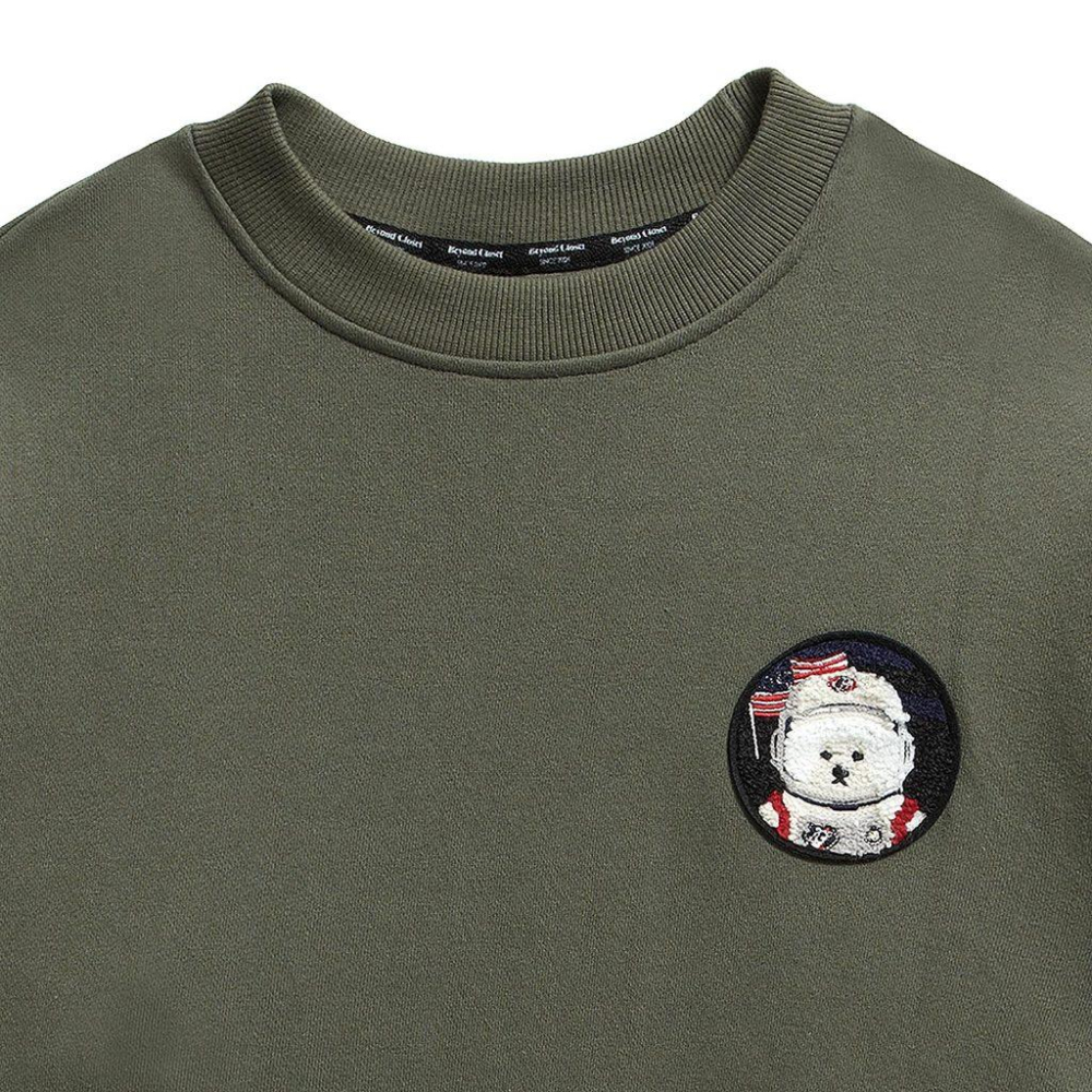 韓國代購「現貨」BC BEYOND CLOSET 襯衫 運動大學T-shirt｜韓國潮牌男女共版衣服-細節圖3