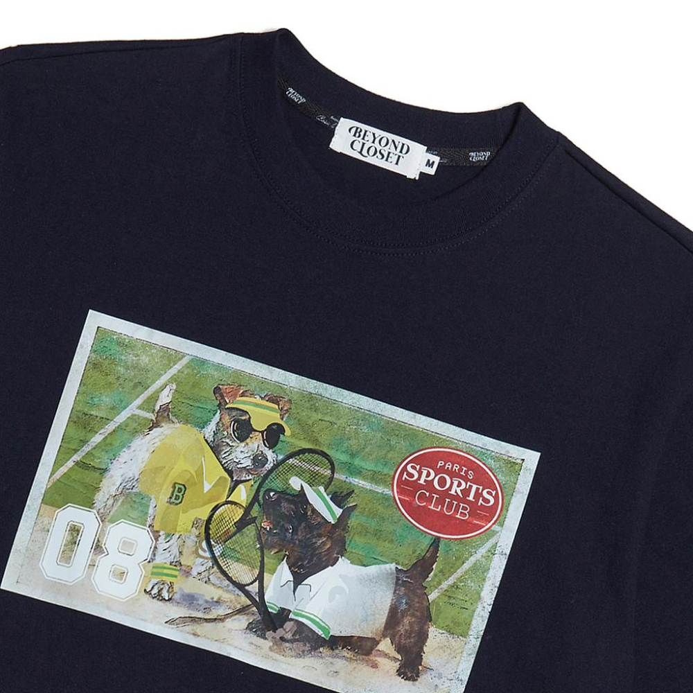韓國代購「現貨」BC BEYOND CLOSET 襯衫運動大學T-shirt｜韓國潮牌男女共版-細節圖8