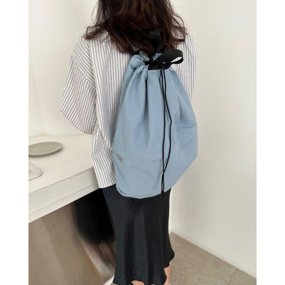 韓國代購「現貨」unfold 後背包 String backpack 旅遊旅行收納包｜韓國設計師選品-細節圖2