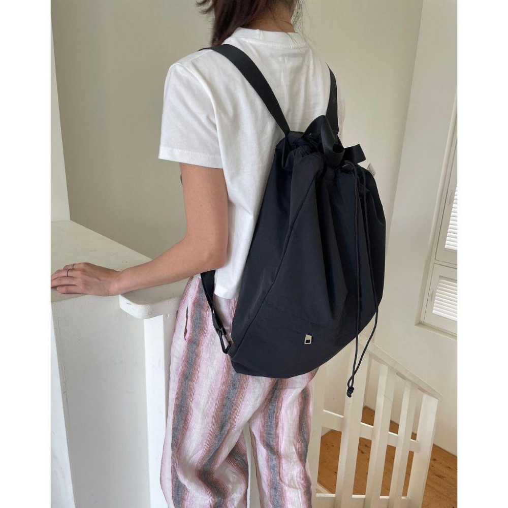 韓國代購「現貨」unfold 後背包 String backpack 旅遊旅行收納包｜韓國設計師選品-細節圖6