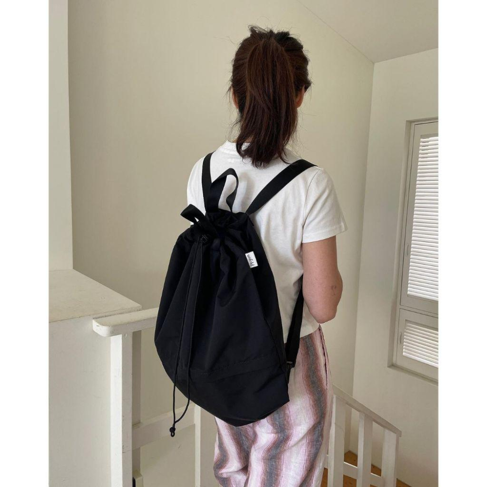 韓國代購「現貨」unfold 後背包 String backpack 旅遊旅行收納包｜韓國設計師選品-細節圖7