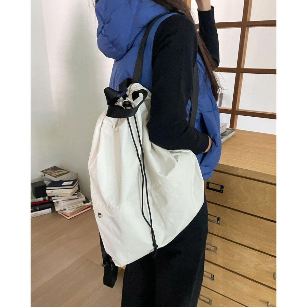 韓國代購「現貨」unfold 後背包 String backpack 旅遊旅行收納包｜韓國設計師選品-細節圖9