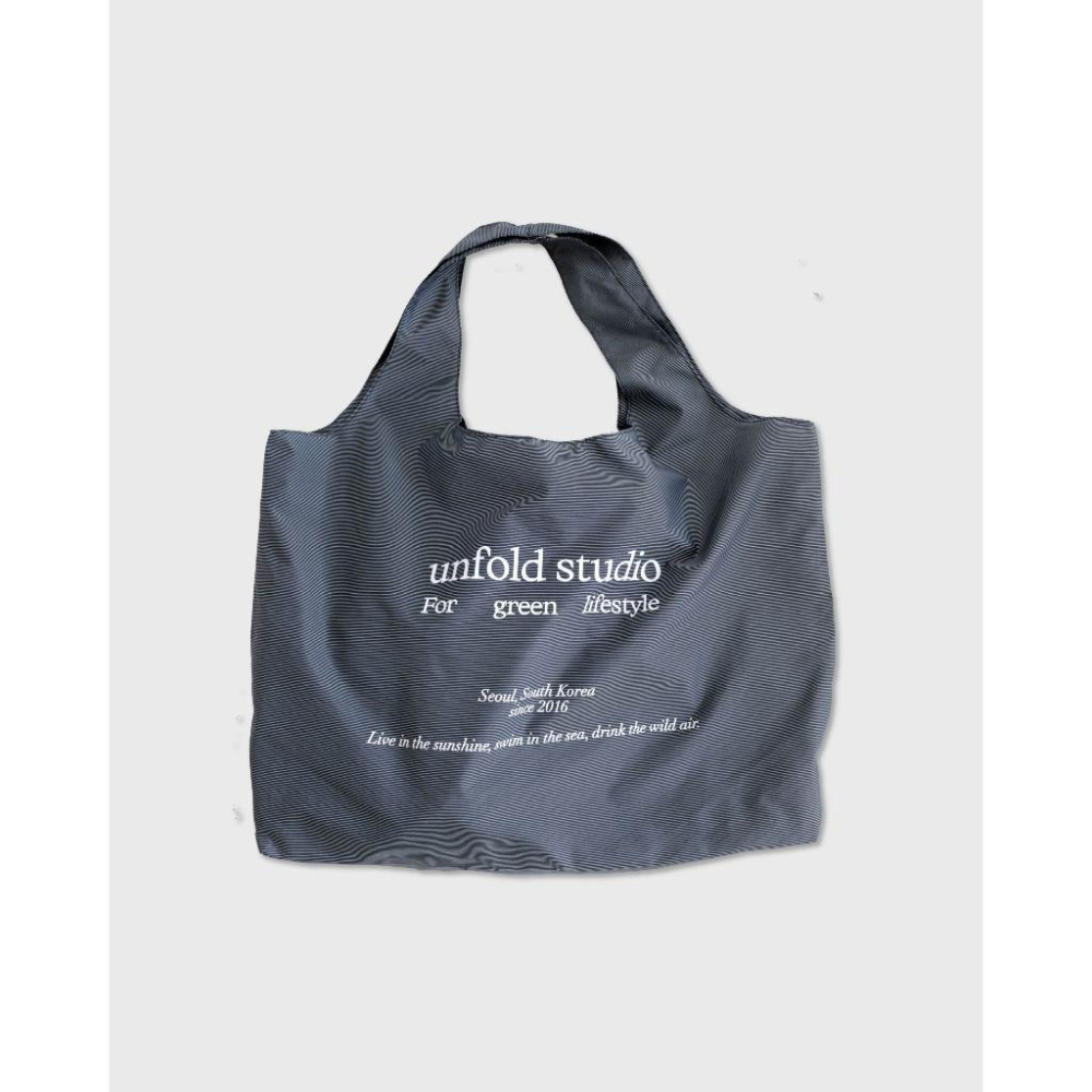 韓國代購「現貨」unfold 네이비 pocket bag 帆布包 環保袋 旅遊旅行收納包｜韓國設計師選品-細節圖9