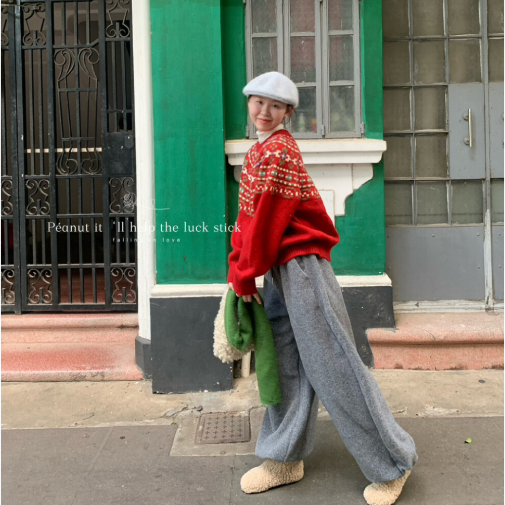 冬季聖誕款費爾島毛衣-細節圖3