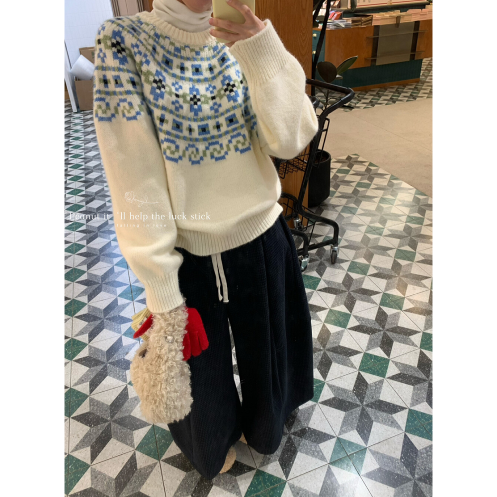 冬季聖誕款費爾島毛衣-細節圖6