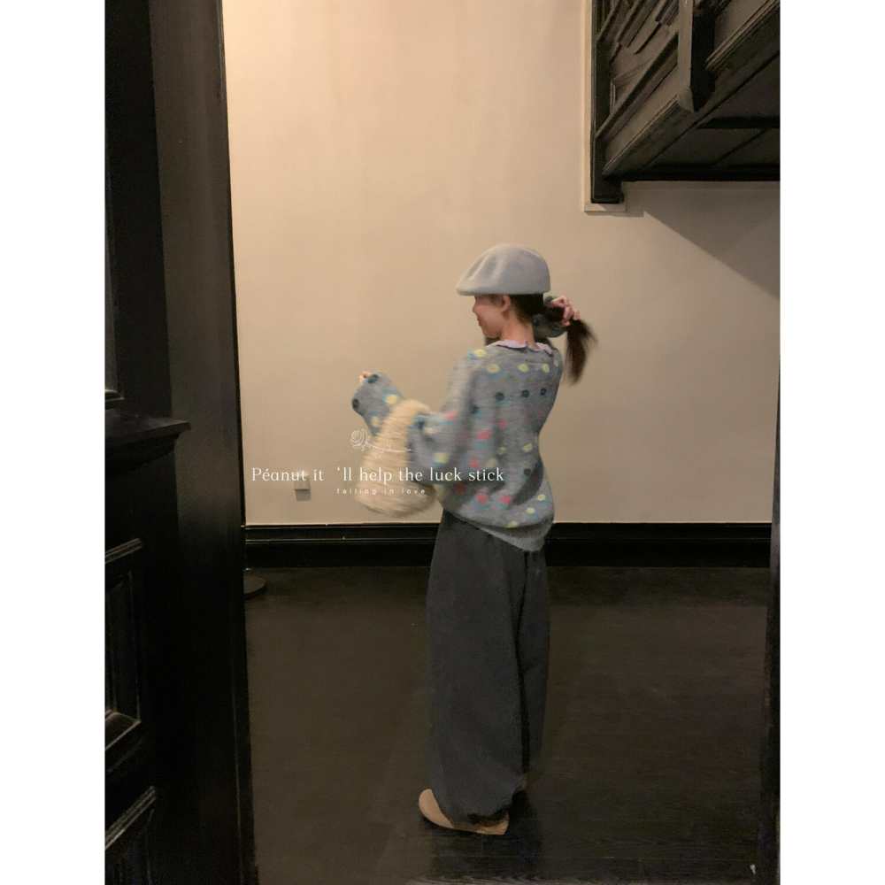 日系小清新花朵休閒毛衣-細節圖5