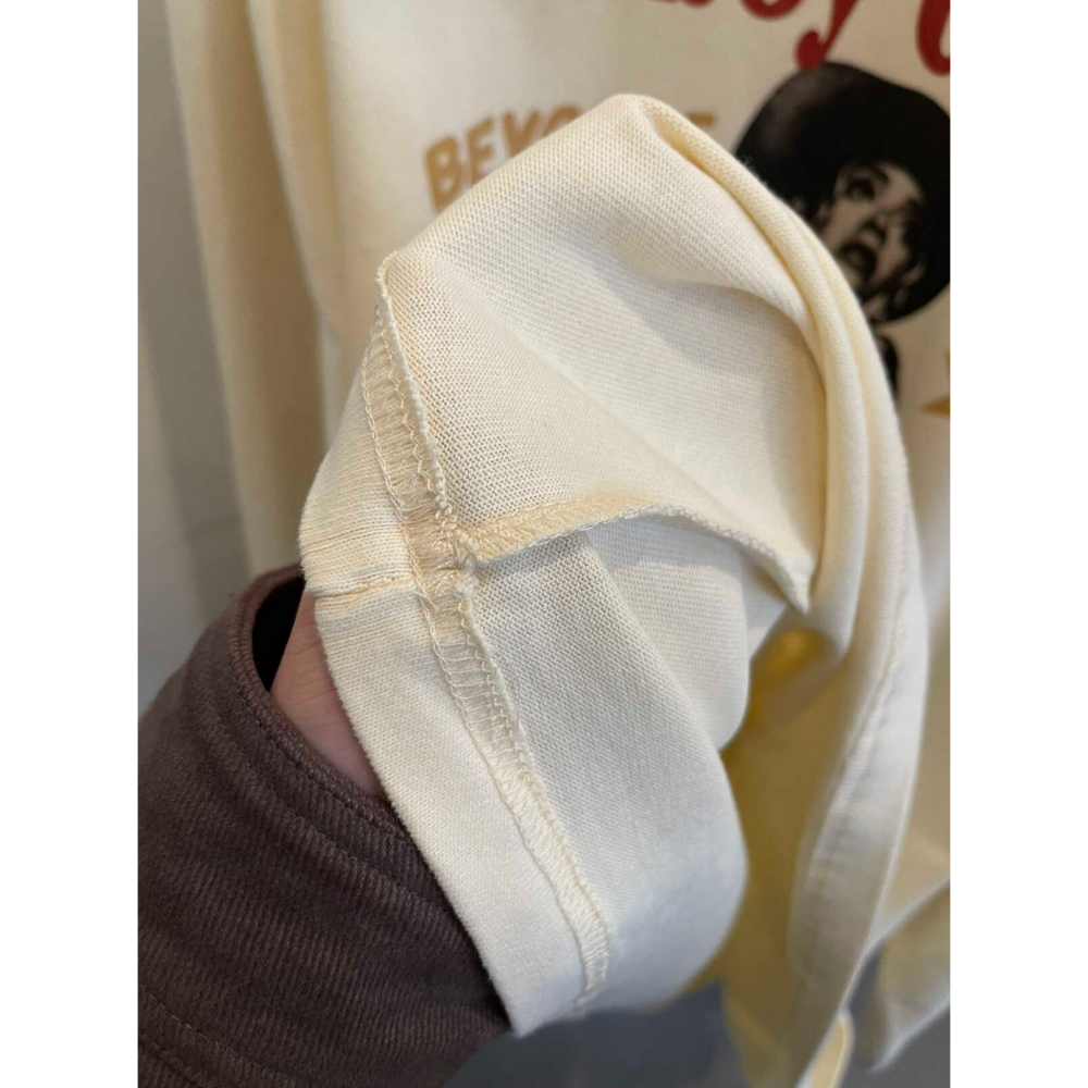 美式休閒字母印花寬鬆T恤oversize上衣-細節圖9