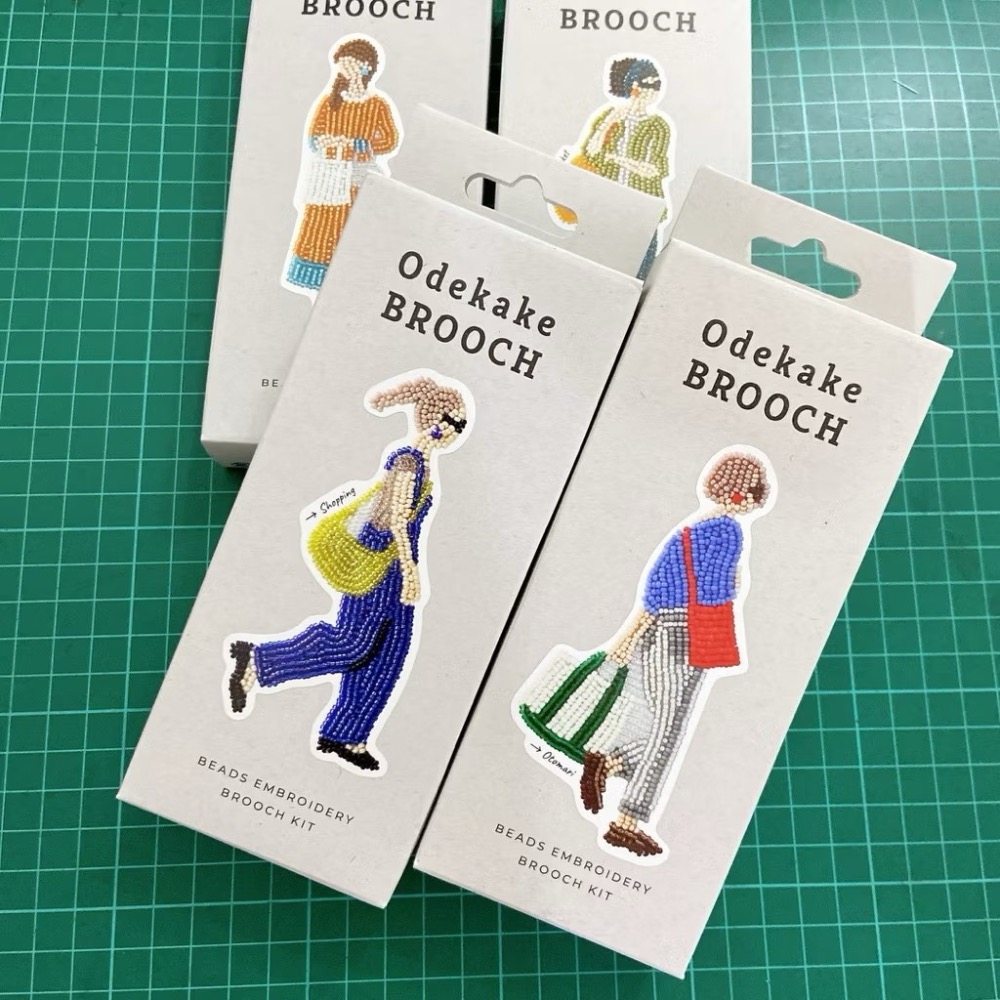 需代購日本MIYUKI Factory 女孩的日常胸針珠繡御幸串珠刺繡材料包一份540元（建議先評估可自行完- Coffeezakka手藝材料-  iOPEN Mall