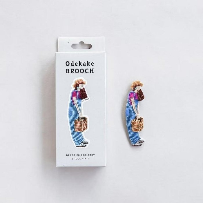 需代購 日本 MIYUKI Factory 女孩的日常胸針 珠繡 御幸 串珠刺繡材料包 一份540元（建議先評估可自行完-細節圖11