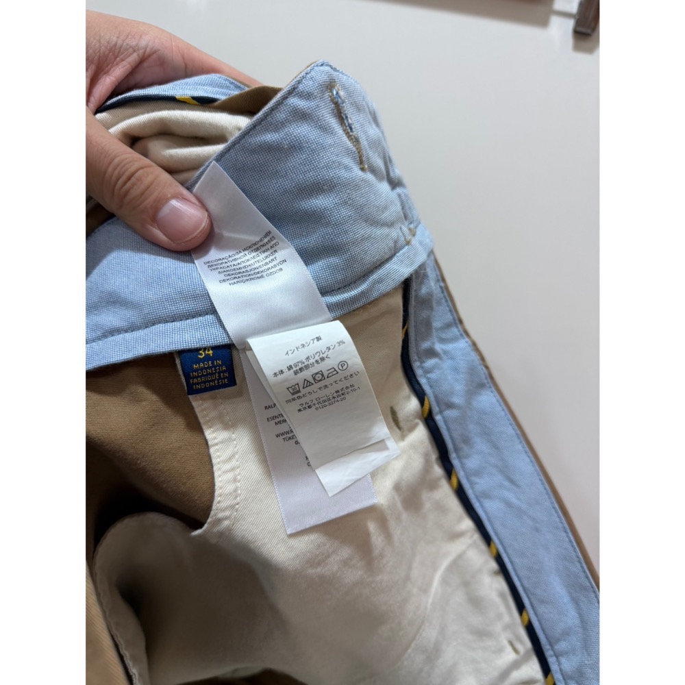 Polo Ralph Lauren Stretch Chino Shorts 9吋 卡其 經典版型 卡其工作短褲 W34-細節圖2
