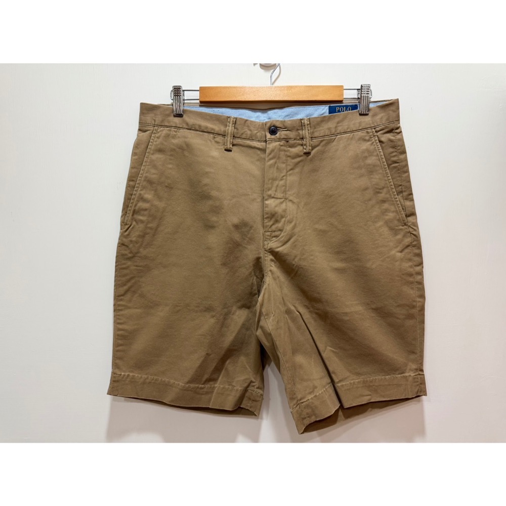 Polo Ralph Lauren Stretch Chino Shorts 9吋 卡其 經典版型 卡其工作短褲 W34-細節圖5
