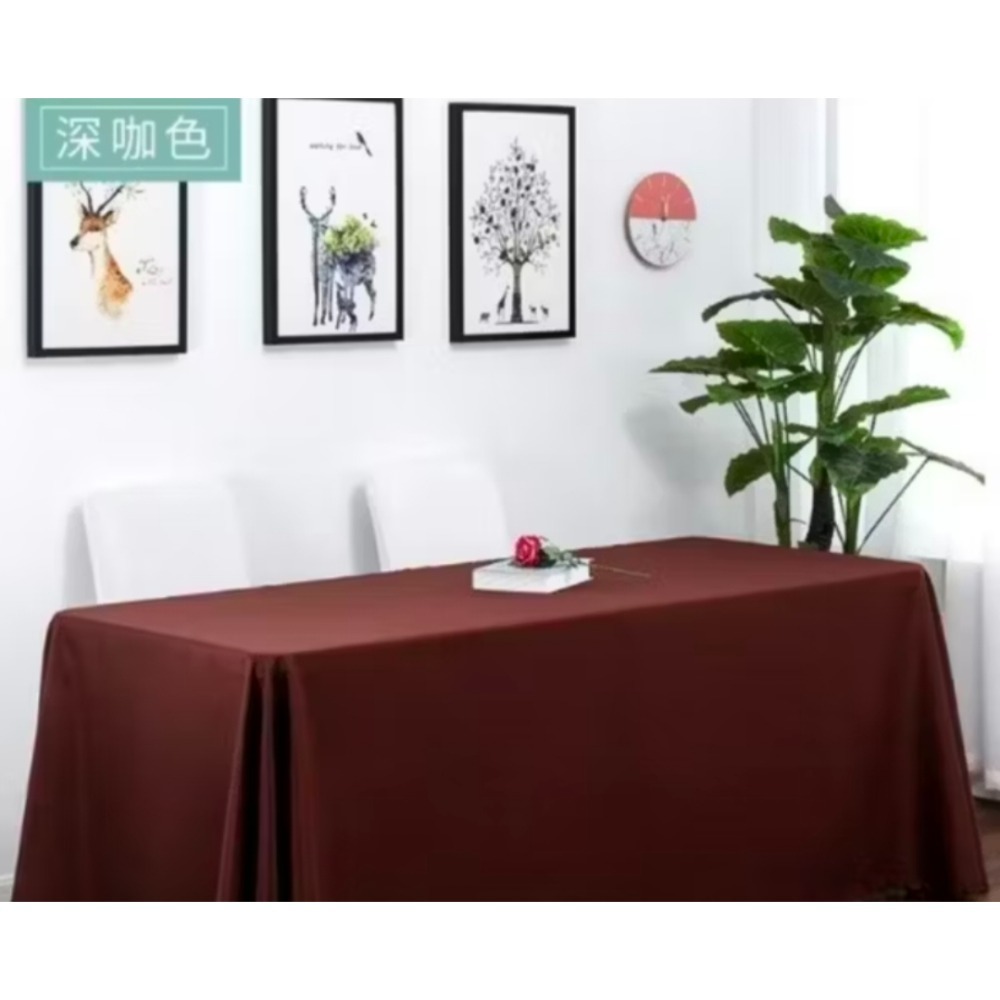 ＜台灣24小時內出貨＞大尺寸320cm/米白色桌巾／市集桌巾／擺攤桌巾／萬桌巾／會議桌布/婚禮桌布-細節圖2