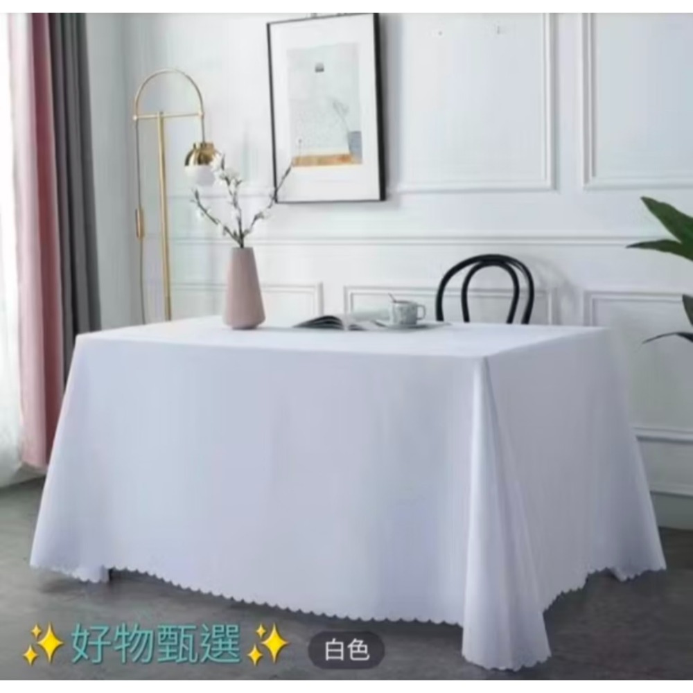 ＜台灣24小時內出貨＞大尺寸320cm/米白色桌巾／市集桌巾／擺攤桌巾／萬桌巾／會議桌布/婚禮桌布-細節圖3