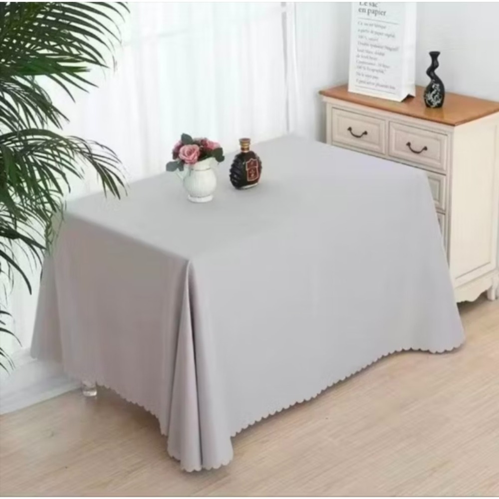 ＜台灣24小時內出貨＞大尺寸320cm/米白色桌巾／市集桌巾／擺攤桌巾／萬桌巾／會議桌布/婚禮桌布-細節圖4