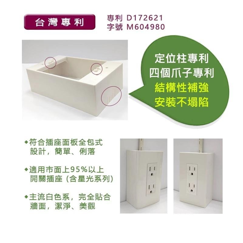 ★小咖★ SUZONE樹榮電工 二連明盒 白色 SZ-6002W 一體成型 明BOX 開關盒 2聯BOX 插座盒 塑膠盒-細節圖9