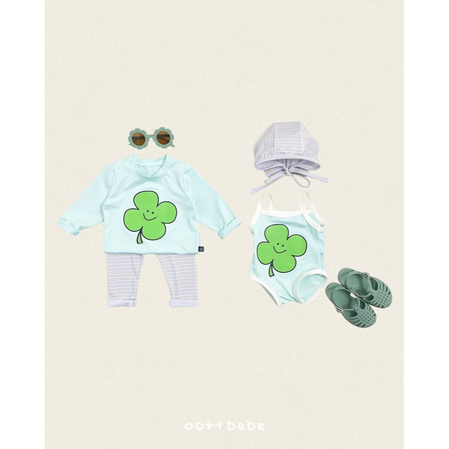 oottbebe 復古條紋綁帶泳帽-細節圖7