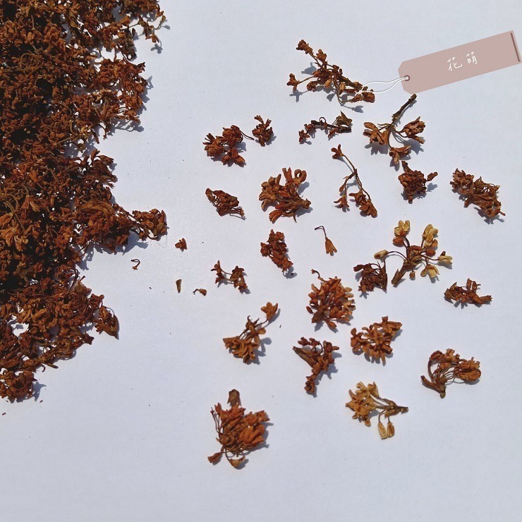 桂花 台灣種植 自採自曬 自然農法 手摘桂花 天然清香 台灣桂花 乾燥桂花 桂花茶 花茶 泡茶 甜點 烘焙 皂用花草-細節圖8