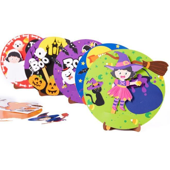 【快樂童年精品】超級可愛~現貨!! 幼兒園 國小 貼畫紙盤 DIY桌面 裝飾 幼兒園創意DIY製作材料包-細節圖3