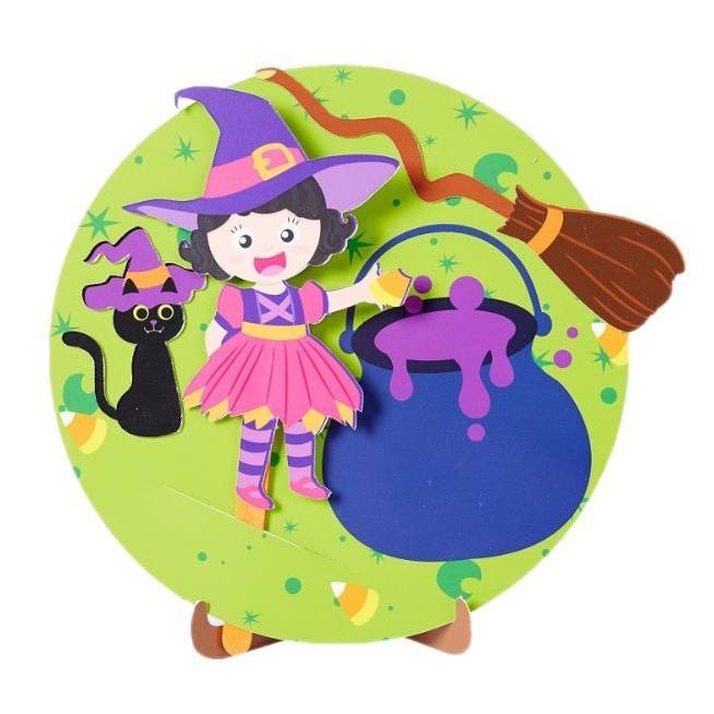 【快樂童年精品】超級可愛~現貨!! 幼兒園 國小 貼畫紙盤 DIY桌面 裝飾 幼兒園創意DIY製作材料包-細節圖4