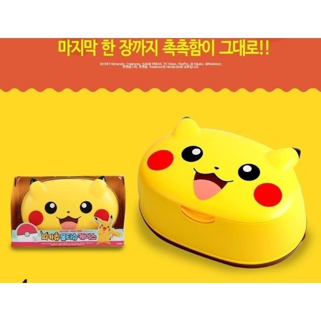 【快樂童年精品】韓國進口～神奇寶貝/寶可夢/皮卡丘 造型濕紙巾收納盒/口罩收納盒/紙巾盒-細節圖5