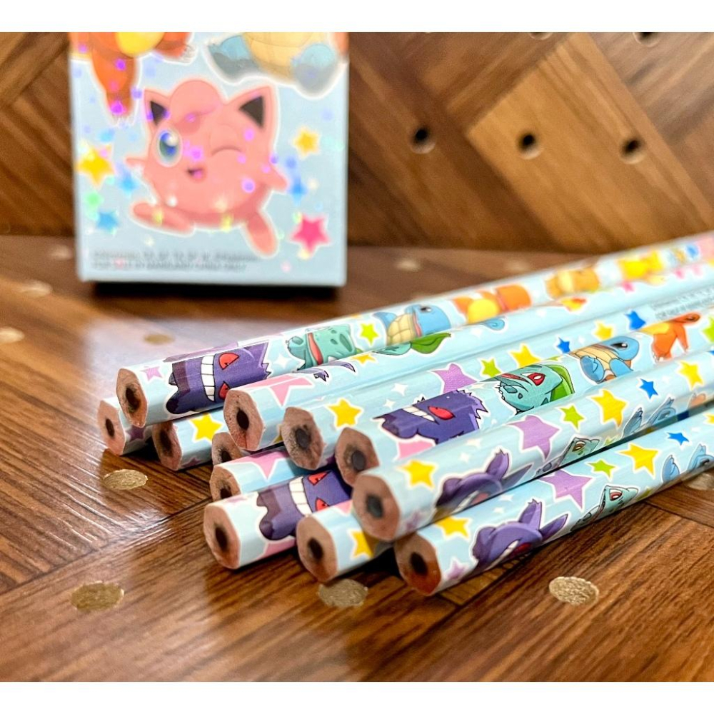 【快樂童年精品】 正版 開學必備！寶可夢皮卡丘 六角書寫鉛筆(附橡皮擦) 12支/盒-細節圖6