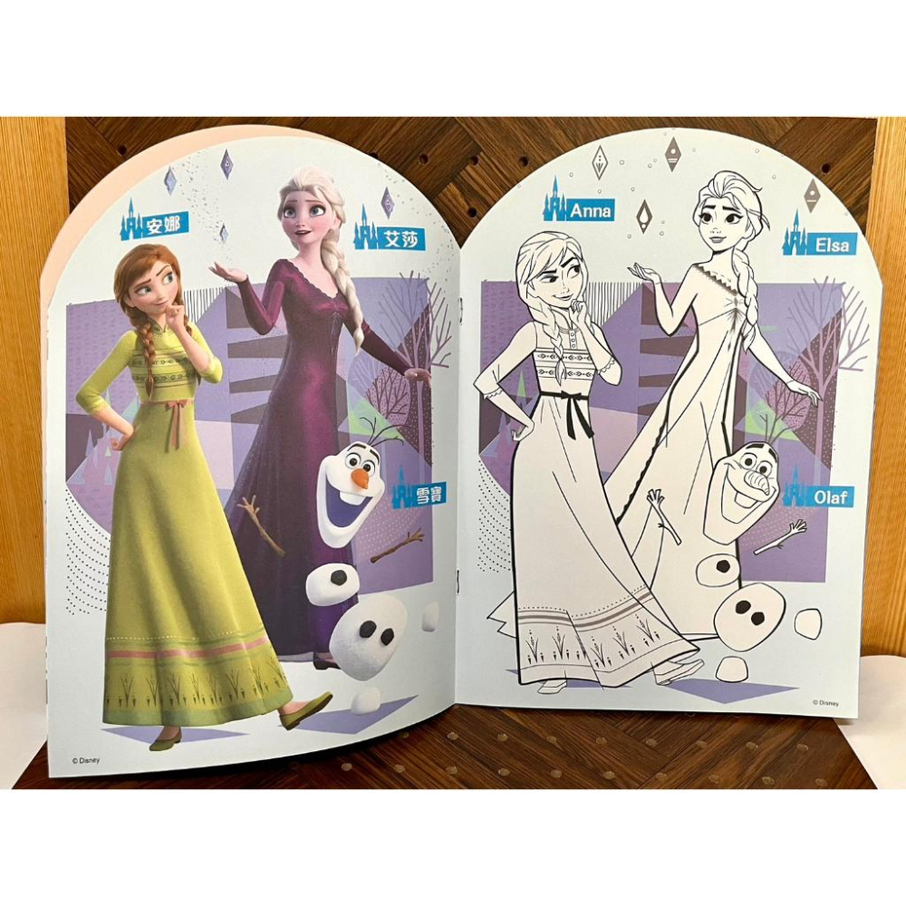 【快樂童年精品】正版授權 京甫-冰雪奇緣2造型畫畫本 (內附貼紙)-細節圖4