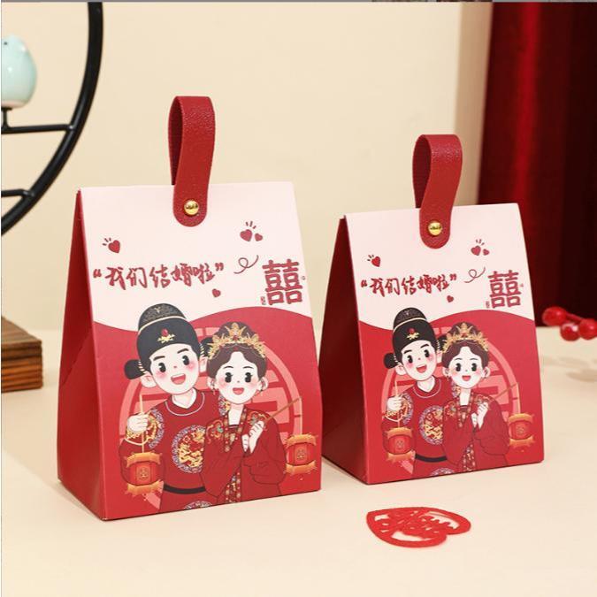 【快樂童年精品】創意中西式喜糖盒 我們結緍啦 請吃喜糖提袋  糖果盒 婚禮小物 回禮 桌上禮 二次進場-細節圖5