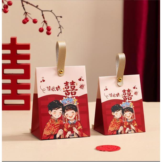 【快樂童年精品】創意中西式喜糖盒 我們結緍啦 請吃喜糖提袋  糖果盒 婚禮小物 回禮 桌上禮 二次進場-細節圖6