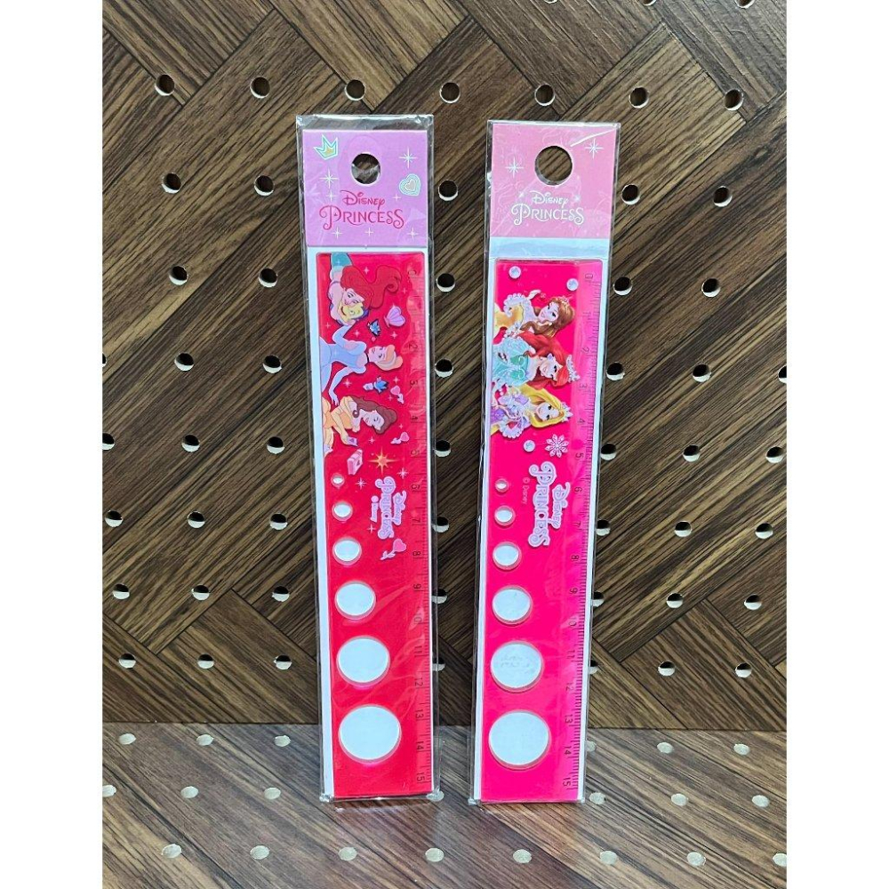 【快樂童年精品】正版授權 迪士尼公主 奧特曼 15公分洞洞直尺-細節圖6