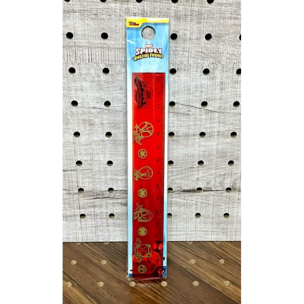 【快樂童年精品】正版授權 迪士尼公主 奧特曼 15公分洞洞直尺-細節圖7