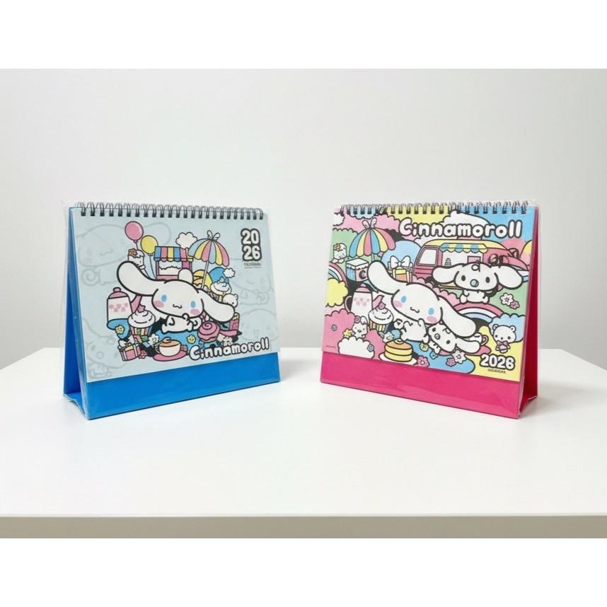 【快樂童年精品】正版授權～2026年 Sanrio 三麗鷗三角桌曆 （大本） 酷洛米/大耳狗/綜合人物-細節圖3
