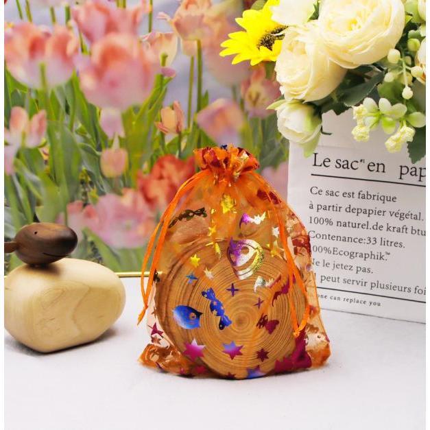 【快樂童年精品】 萬聖節好物 餅乾糖果包裝袋 網紗束口袋 萬聖節禮物包裝袋糖果包裝袋-超多款選項-細節圖4