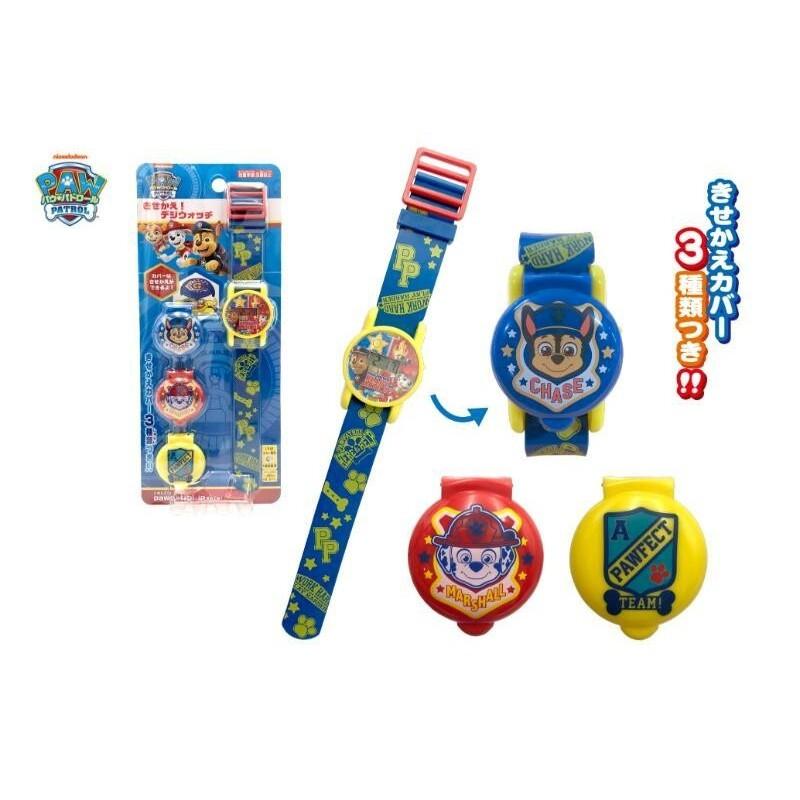 【快樂童年精品】日本兒童翻蓋卡通電子錶 造型手錶 汪汪隊 角落生物 多拉A夢 兒童手錶 電子錶-細節圖4