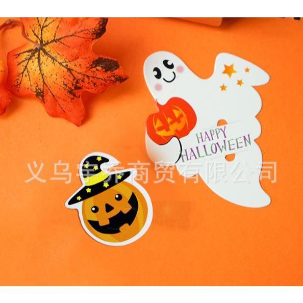 【快樂童年精品】萬聖節 多款 可愛棒棒糖卡紙  插卡糖果紙卡 幼稚園 安親班 國小 交換禮物 (數量1為1張不含糖果)-細節圖3
