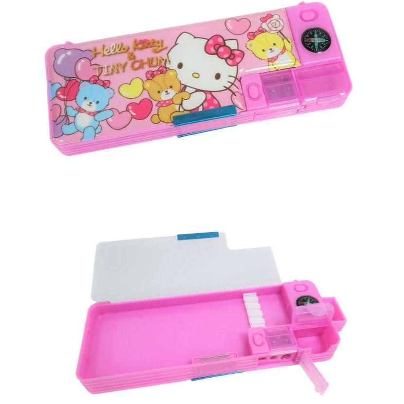 【快樂童年精品】最後數量 正版授權 ~ 三麗鷗 KT 布丁狗 雙層多功能筆盒-2款-細節圖3