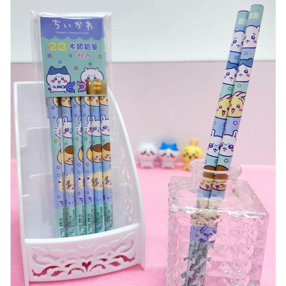 【快樂童年精品】正版 吉伊卡哇  三麗鷗KT布丁狗大耳狗酷洛米人魚漢頓 汪汪隊立大功 2B三角/圓頭鉛筆6入/包-細節圖3