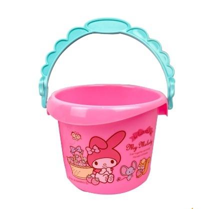 【快樂童年精品】日本進口正版授權~Sanrio 三麗鷗美樂蒂造型玩水 玩沙 小水桶(無附玩沙模型組)-細節圖2