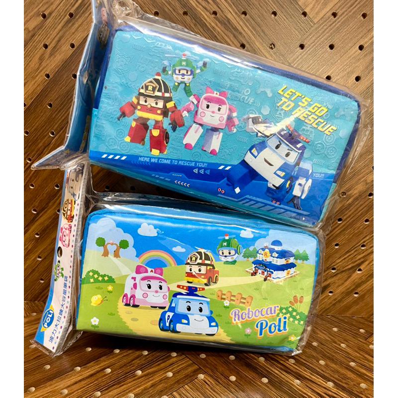 【快樂童年精品】正版授權 開學特惠 波力/蜘蛛人 大拉鏈大容量筆袋-細節圖3