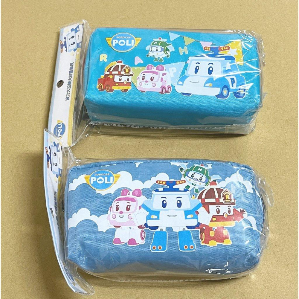 【快樂童年精品】正版授權 開學特惠 波力/蜘蛛人 大拉鏈大容量筆袋-細節圖4