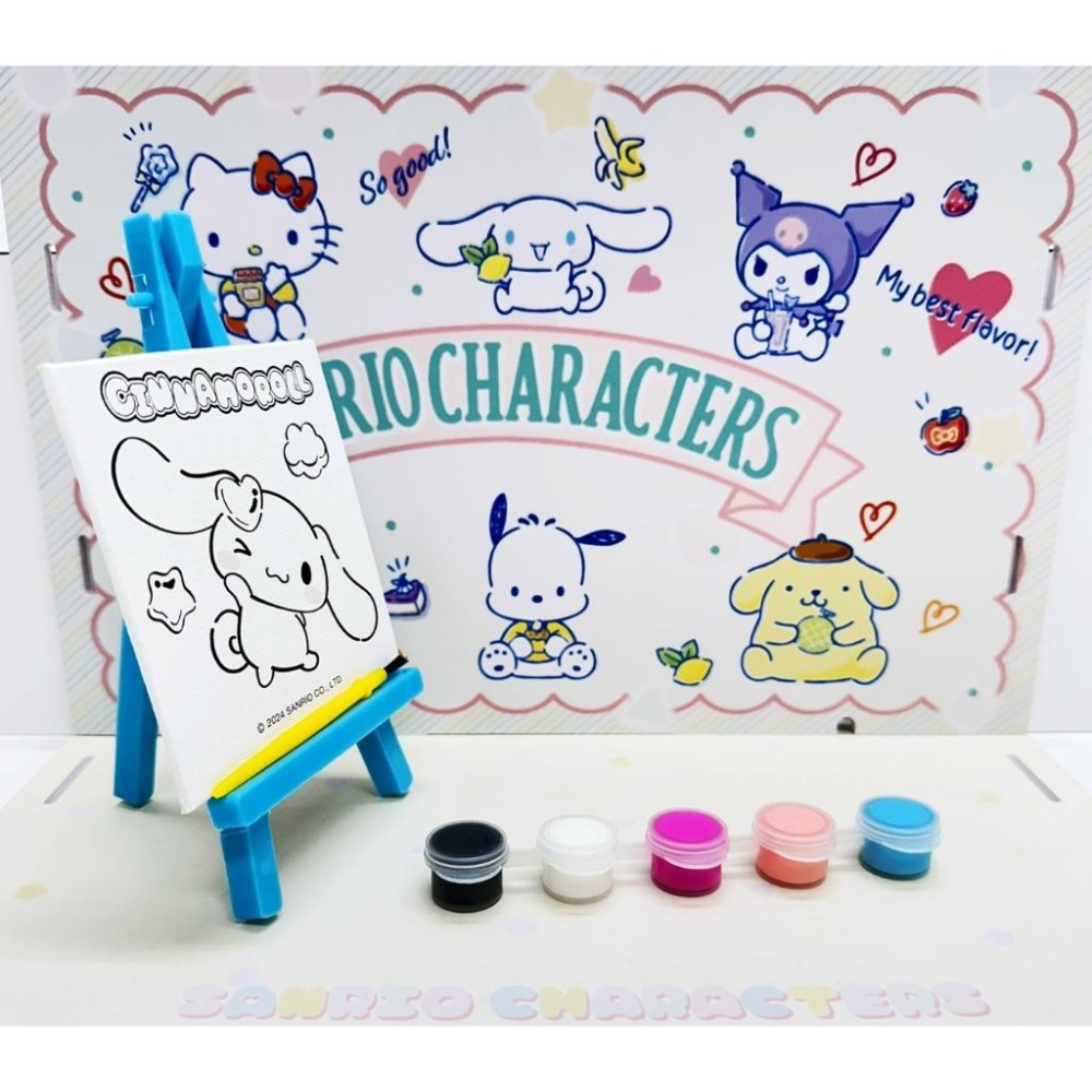 快樂童年精品】正版授權~三麗鷗 酷洛米 大耳狗 人魚漢頓 著色畫板附畫架-細節圖3