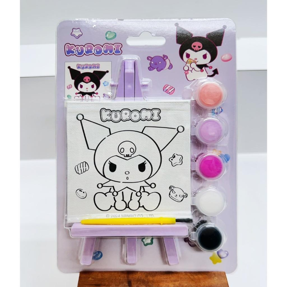 快樂童年精品】正版授權~三麗鷗 酷洛米 大耳狗 人魚漢頓 著色畫板附畫架-細節圖4