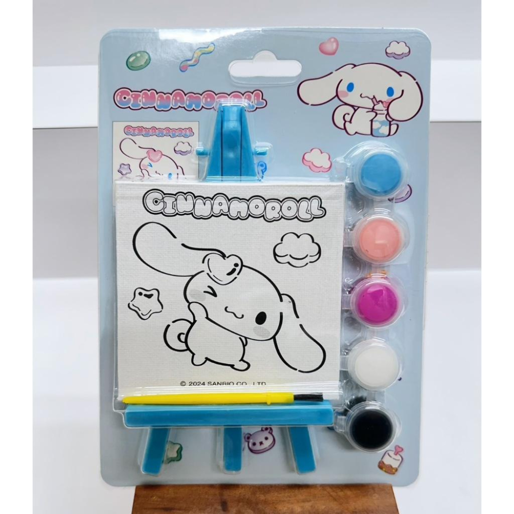 快樂童年精品】正版授權~三麗鷗 酷洛米 大耳狗 人魚漢頓 著色畫板附畫架-細節圖5