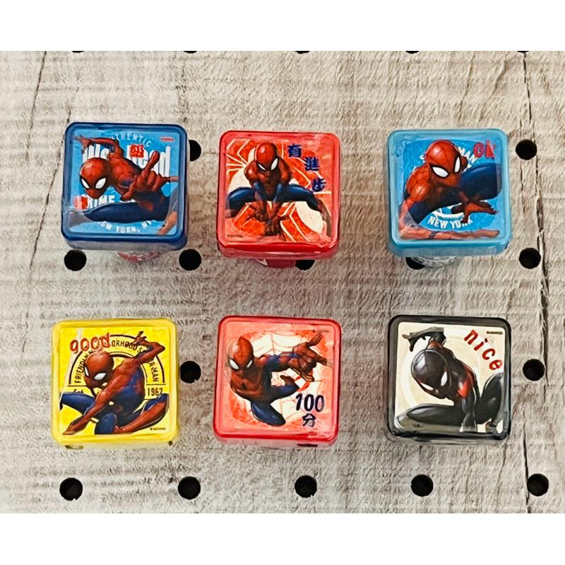 【快樂童年精品】正版授權 幼兒園國小老師家長孩子最愛 正義的化身漫威 蜘蛛人印章 (6入組) - 2025新製方型印章-細節圖2