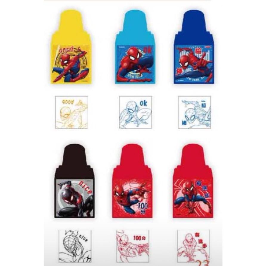 【快樂童年精品】正版授權 幼兒園國小老師家長孩子最愛 正義的化身漫威 蜘蛛人印章 (6入組) - 2025新製方型印章-細節圖3