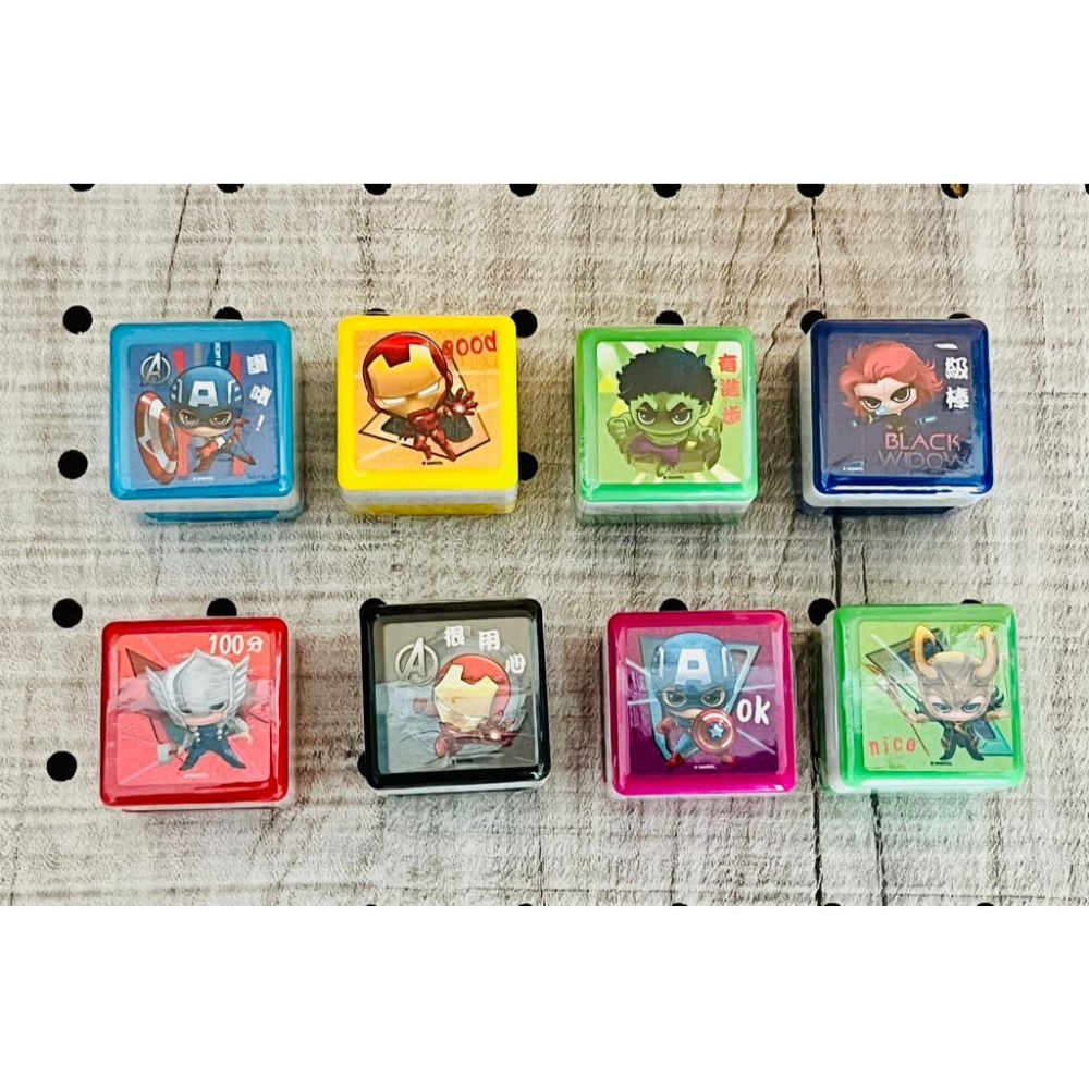 【快樂童年精品】正版授權 幼兒園國小老師家長孩子最愛 正義的化身漫威 蜘蛛人印章 (6入組) - 2025新製方型印章-細節圖5