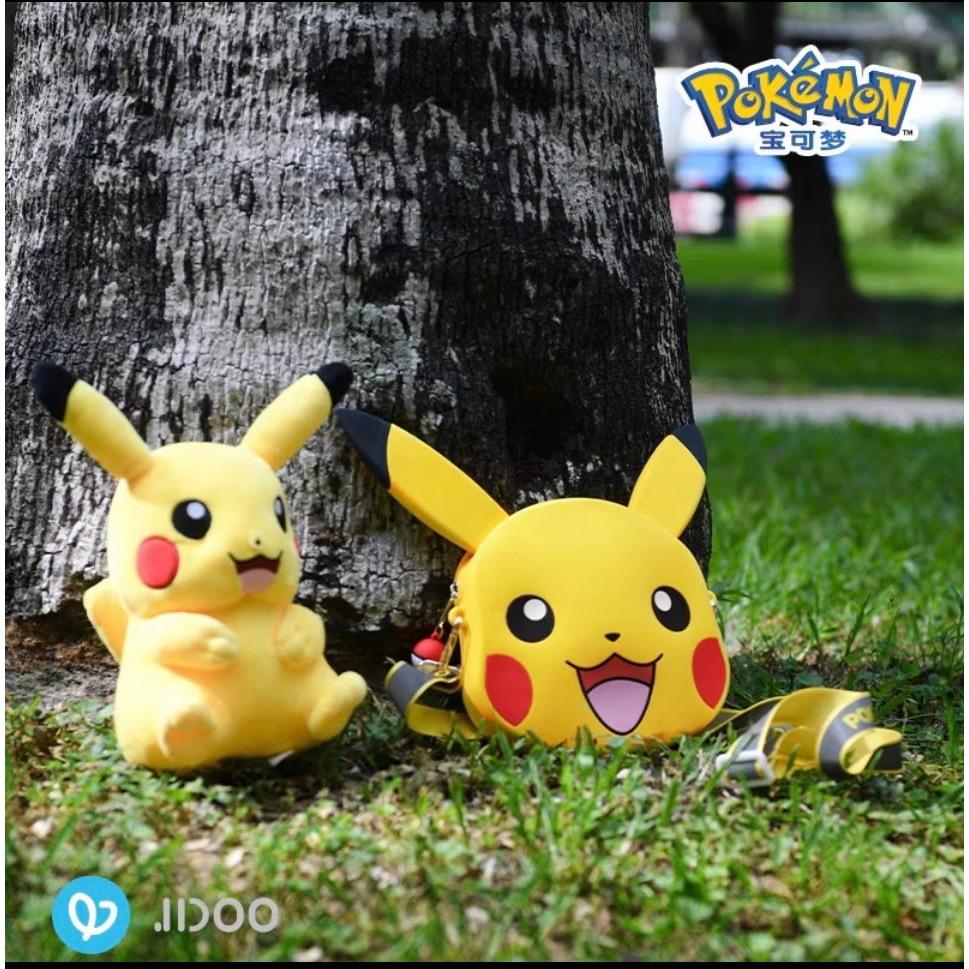 【快樂童年精品】正版授權 寶可夢-皮卡丘頭型矽膠背包-細節圖3